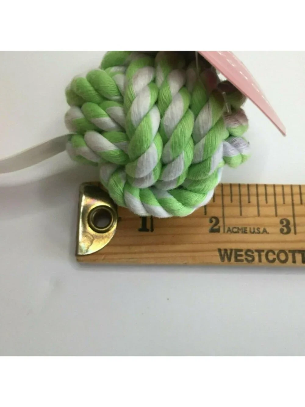 Wondershop Braided Rope Ball Tug Pull Dog Toy Chew Set Green Red